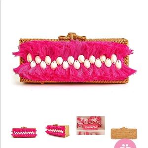 LISI Lerch Colette Clutch handbag straw summer bag